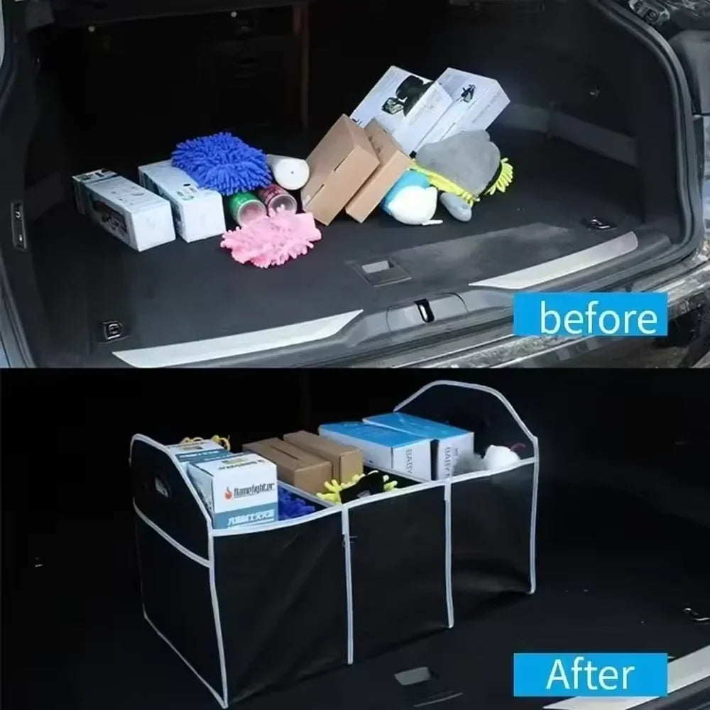 Foldable Car Trunk Organizer | Non-Woven Storage Box for SUV Car Trunk Organizer Qme