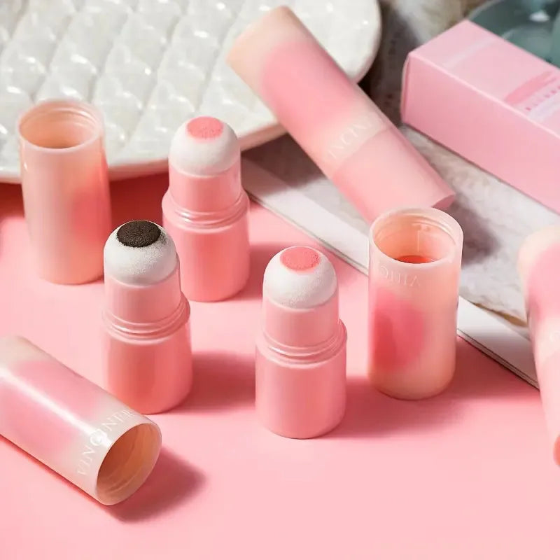 ZVEV Cloud Soft Matte Blush Stick – Korean Moisturizing Matte Blush Stick Qme
