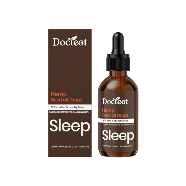 Docteat Sleep Drops – Hemp Seed Oil & Terpene Blend 60ml Sleep Support Drops Qst 60 ml(Pack of 1)