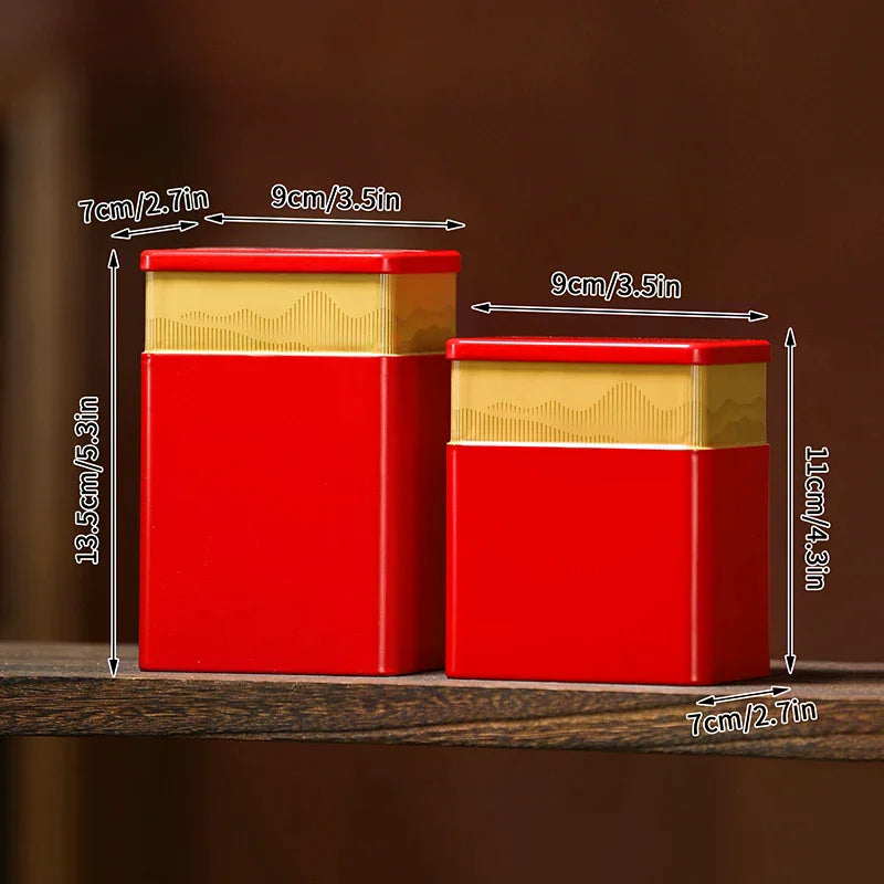 Mini Empty Tea Tin Can – Sealed Aluminium Storage Jar Tea Storage Tin Qme