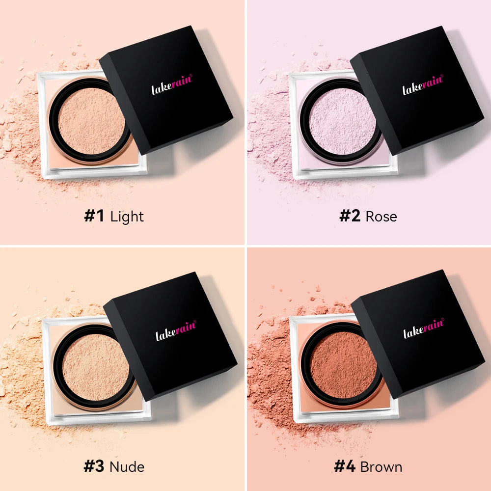 Loose Baking & Setting Powder 6.5g – Matte Finish, 4 Colors Loose Setting Powder Qst