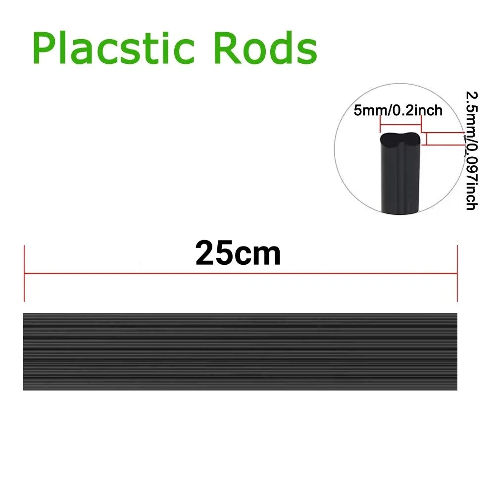 Plastic Welding Rods PP PE PVC ABS Hot Melt Sticks 50pc Plastic Welding Rods Qme