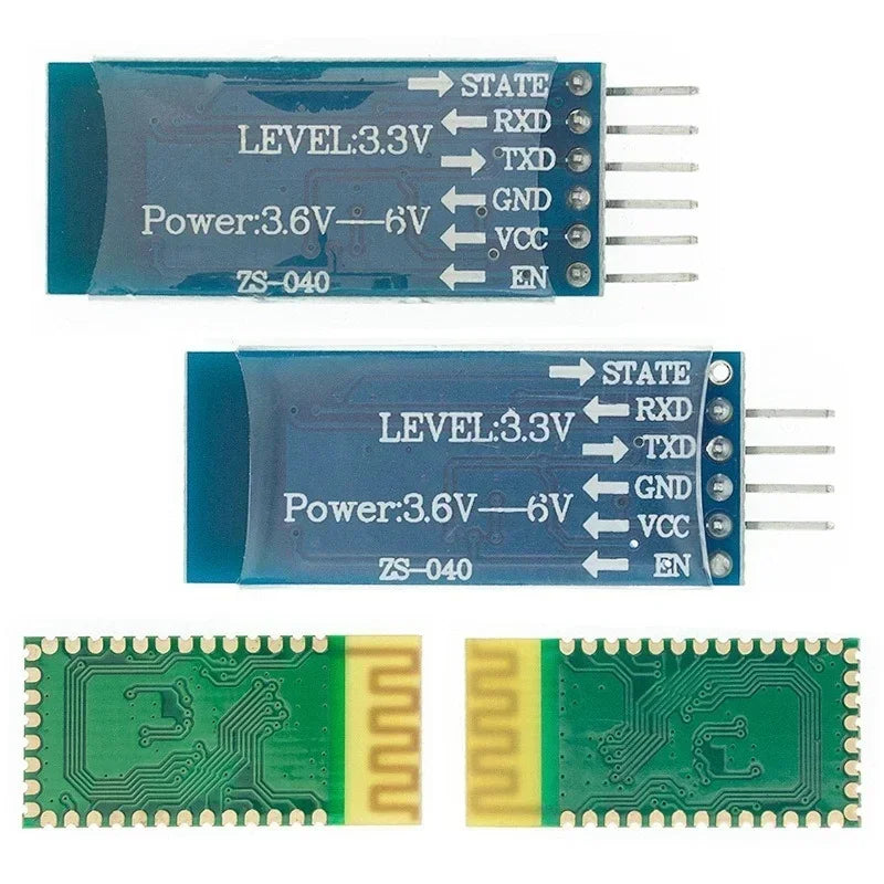 HC-05 Bluetooth Transceiver Slave Module RS232 TTL UART Bluetooth Serial Module Qme