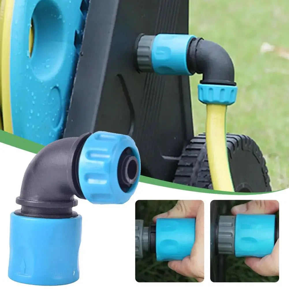 Garden Hose Elbow Quick Connector – Irrigation & Car Wash Hose Quick Connector Qme