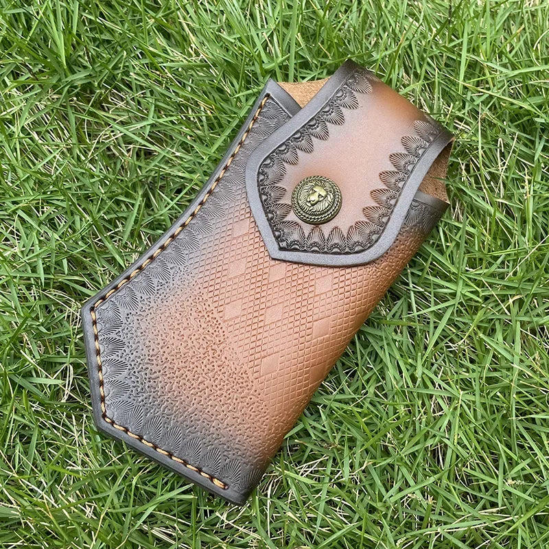 Large PU Leather Folding Knife Sheath Belt Holster Scabbard Knife Sheath Qst Default Title