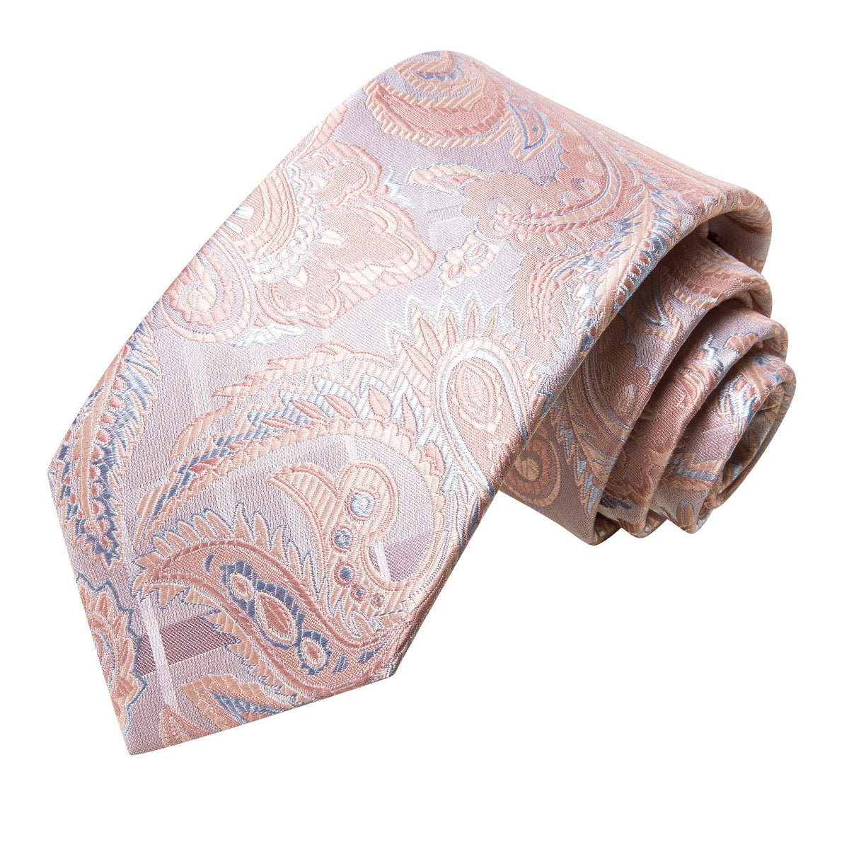 Hi-Tie Paisley Jacquard Tie Handkerchief & Cufflink Gift Set Necktie Gift Set Qme
