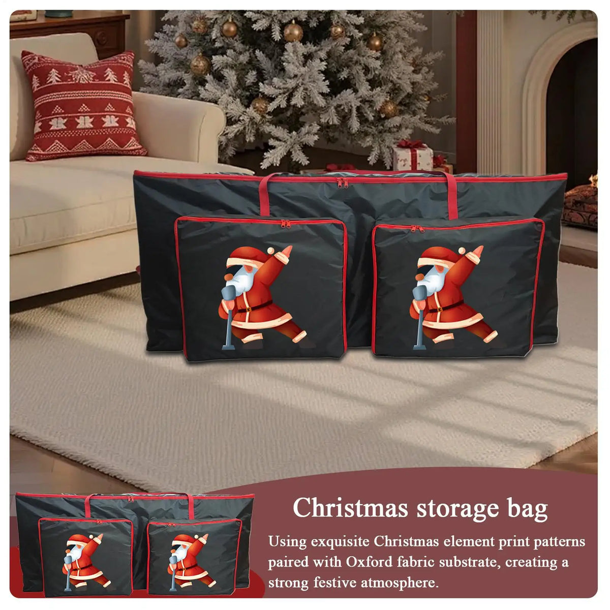 Waterproof Christmas Tree & Wreath Storage Bag Organizer Holiday Storage Bag Qme
