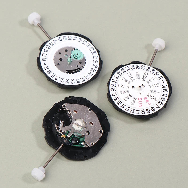 Sunon SL28-6 Quartz Clock Movement – 3 Hands & Calendar Clock Movement Qme