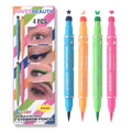 Dual-Ended Stamp Eyeliner Waterproof 4-Color Set | Qme Stamp Eyeliner Pen Qme 4color-Set