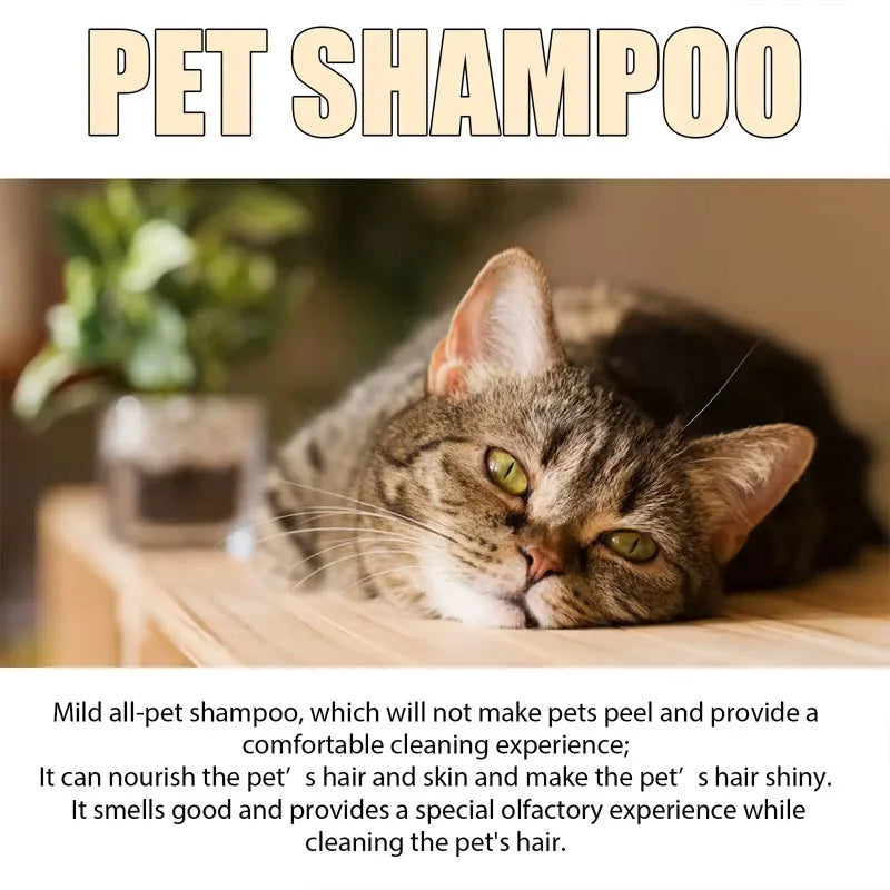 Gentle Pet Shampoo for Cats & Dogs – Soft, Tangle-Free Pet Grooming Shampoo Qme