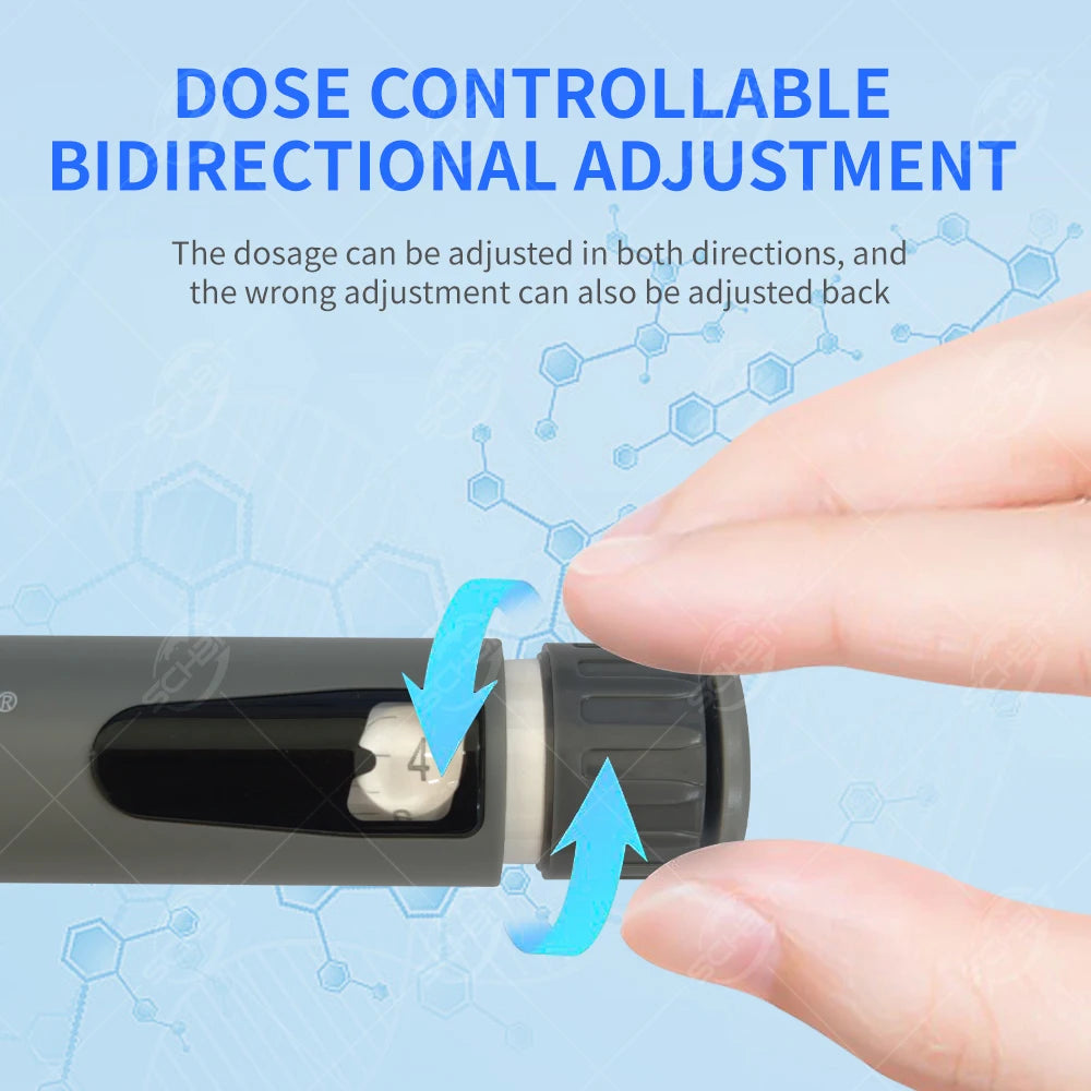 Reusable Adjustable 3ml Injection Pen – ISO 11608-3 Compliant Injection Pen Device Qst