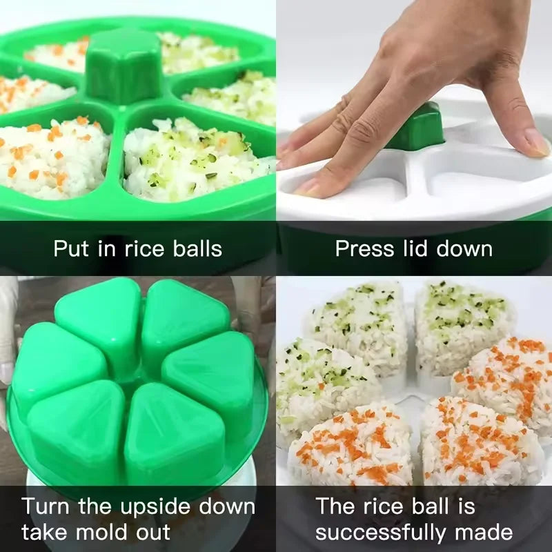 Triangle Onigiri Mould – Japanese Rice Ball & Sushi Press Maker Sushi Rice Mold Qst