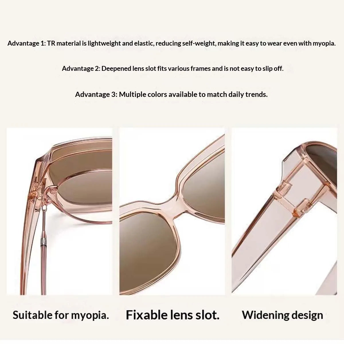 VOPHA Fit-Over Sunglasses UV400 – Wear Over Prescription Glasses Fit-Over Sunglasses Qst