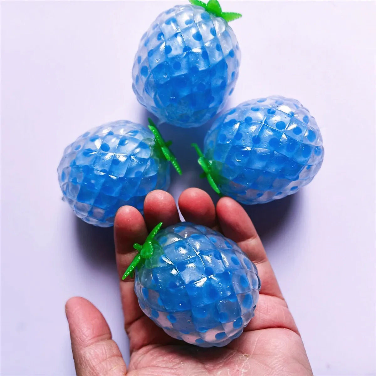 Blue Pineapple Fidget Toy – Fun Novelty Squeeze Toy by Qme Novelty Fidget Toy Qme
