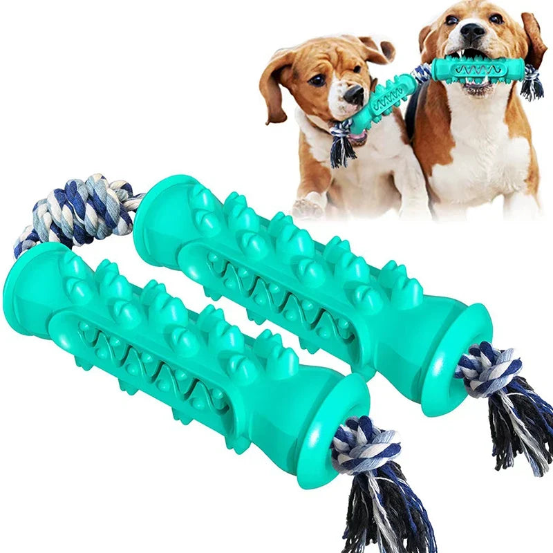 Dog Toothbrush Chew Toy – Safe TPR Dental Cleaning Toy Dog Dental Chew Toy Qme