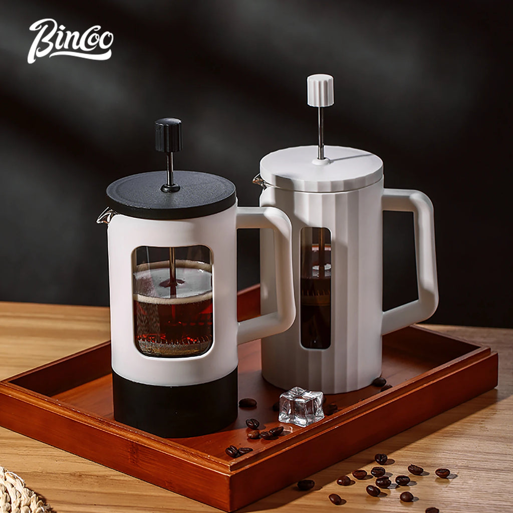 Bincoo 600ml French Press Coffee Maker – Borosilicate Glass French Press Coffee Maker Qst