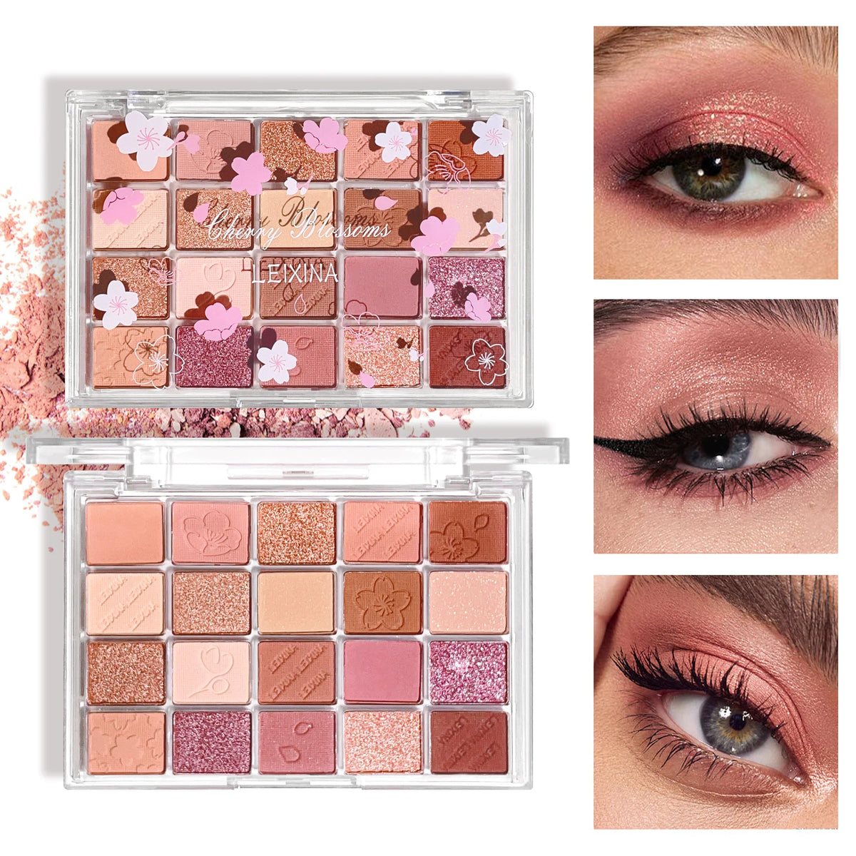 20-Shade Matte & Shimmer Brown Eyeshadow Palette | Qme Eyeshadow Palette Qme
