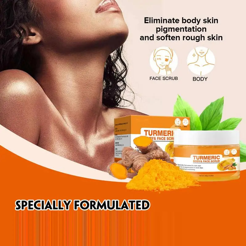 Turmeric Face Scrub – Brightening Exfoliating Cream Turmeric Face Scrub Qme