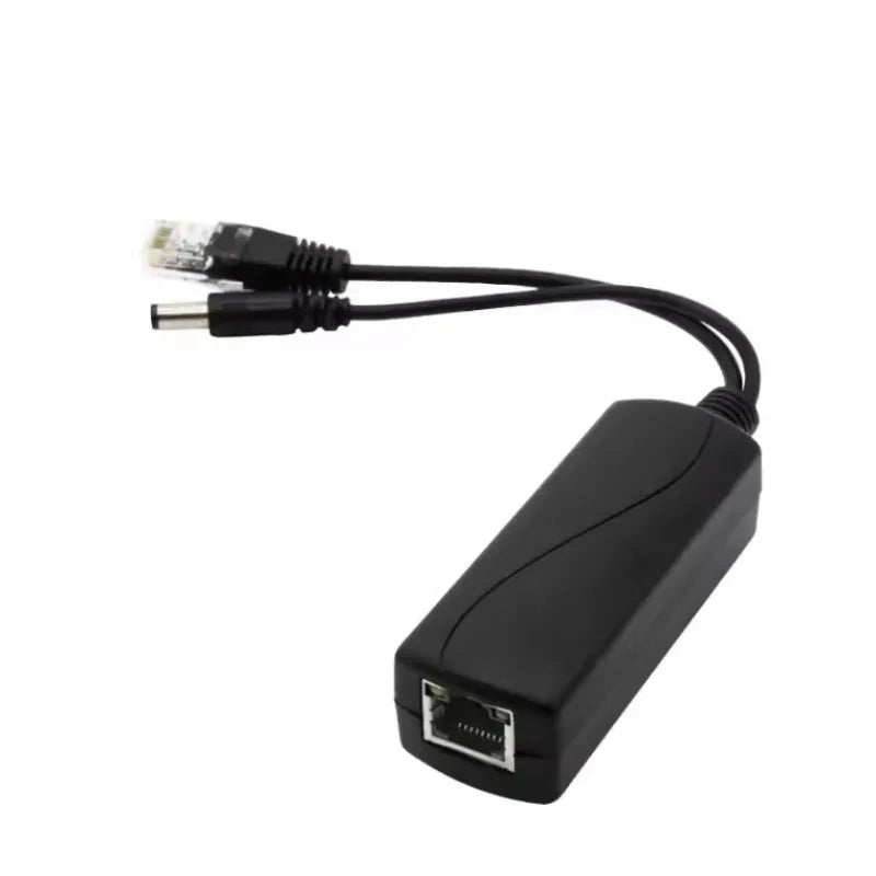 48V to 5V POE Splitter 100Mbps – Micro USB & USB-C PoE Splitter Adapter Qme DC 5.5x2.1mm