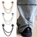 Magnetic Clothing Clips Adjustable Chain Spherical Trim – 4pc Set Clothing Clip Set Qme 6pcs color mixing