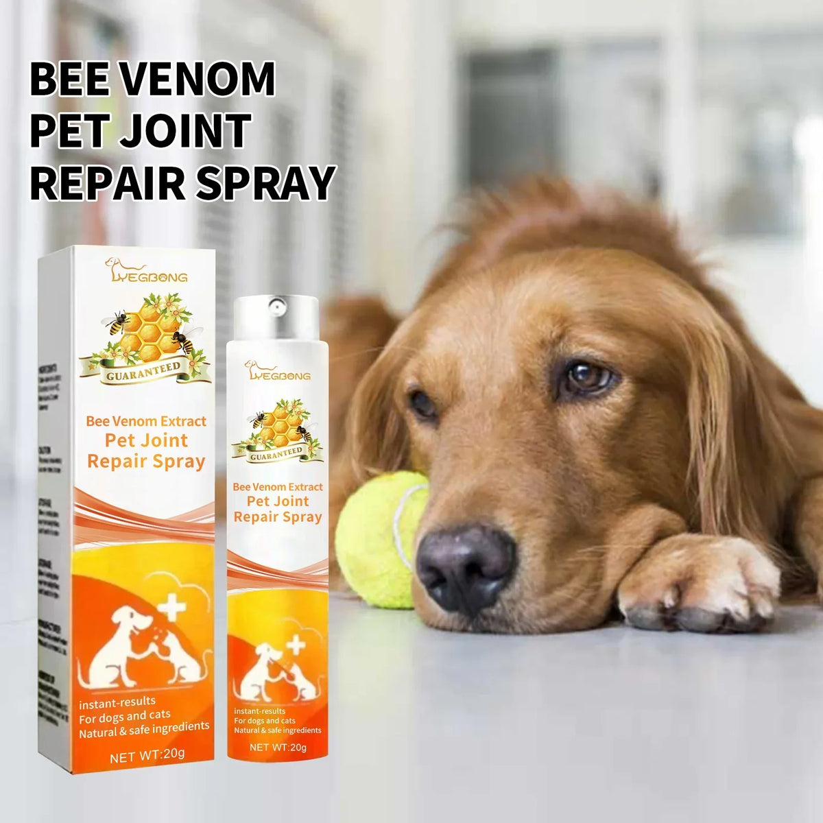 Pet Joint Support Spray for Dogs & Cats – Bone & Mobility Pet Joint Spray Qme