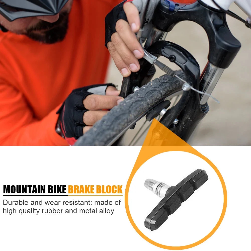 Bicycle Silent V-Brake Rubber Brake Pads – Durable Blocks Bicycle Brake Pads Qme