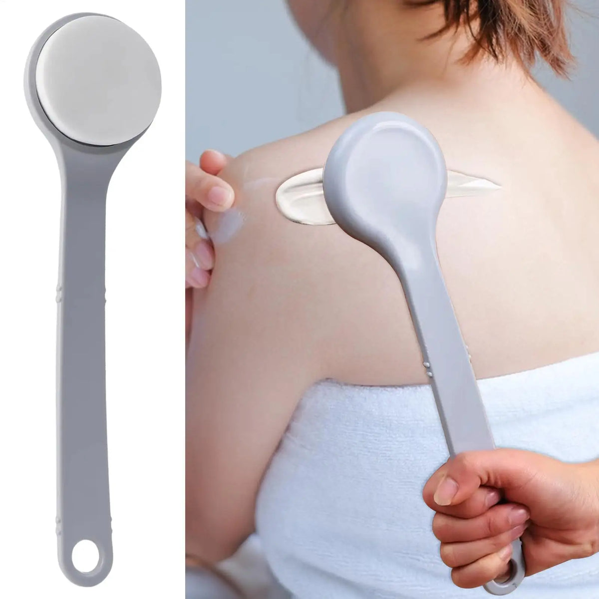 Long Handle Back Lotion Applicator – Extended Reach Aid Lotion Applicator Qme