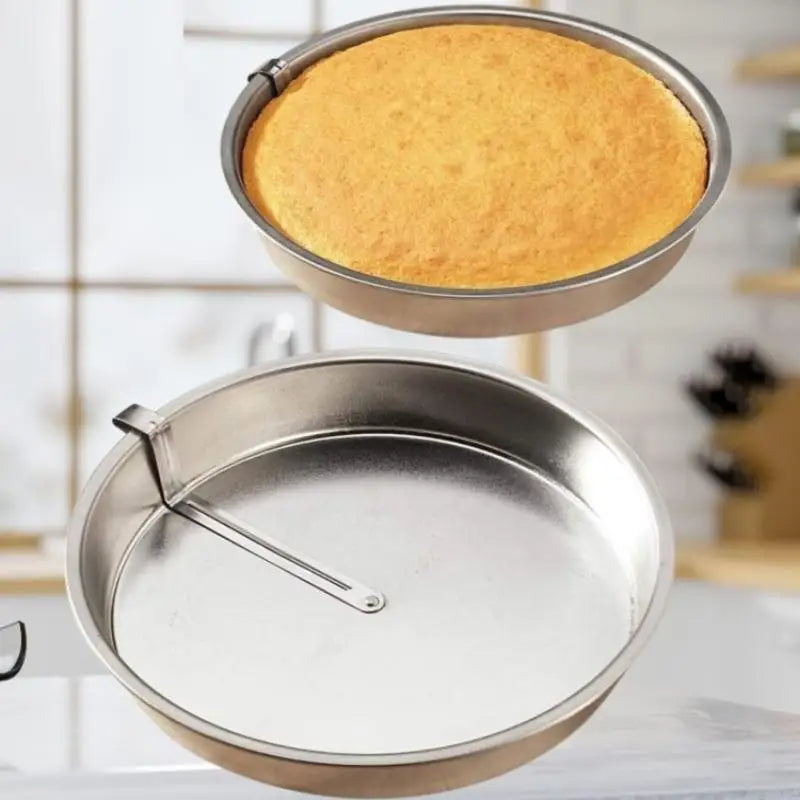 Stainless Steel Round Cake Mold | Food Grade Baking Tray Round Cake Mold Qme