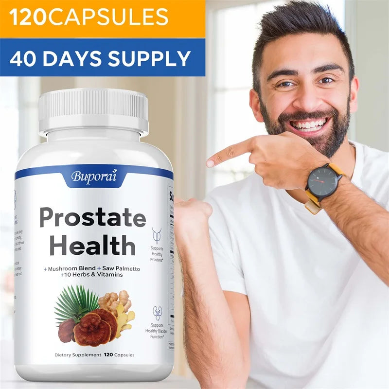 Saw Palmetto Prostate & Urinary Support Supplement for Men Men's Wellness Supplement Qst