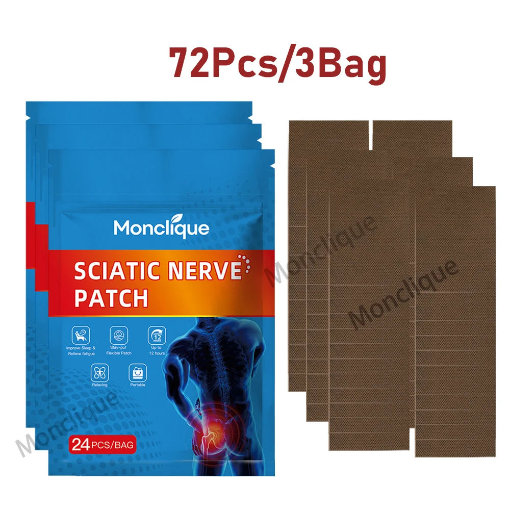 Hip & Lower Back Warming Massage Patch – Self-Adhesive Heating Pad Heating Massage Patch Qst 72Pcs