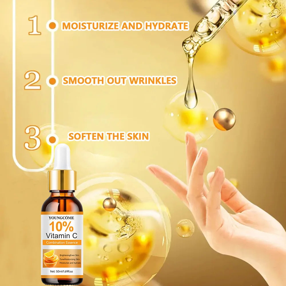YOUNGCOME Vitamin C Face Serum with Hyaluronic Acid 30/50ml Vitamin C Face Serum Qst