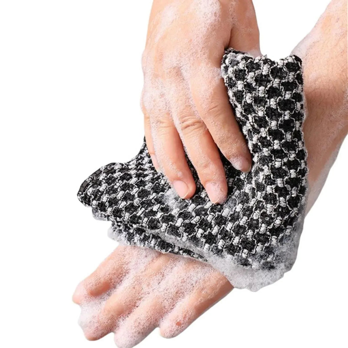 Japanese Exfoliating Bath Towel – Ultra-Long Back Scrubber Exfoliating Bath Scrubber Qme