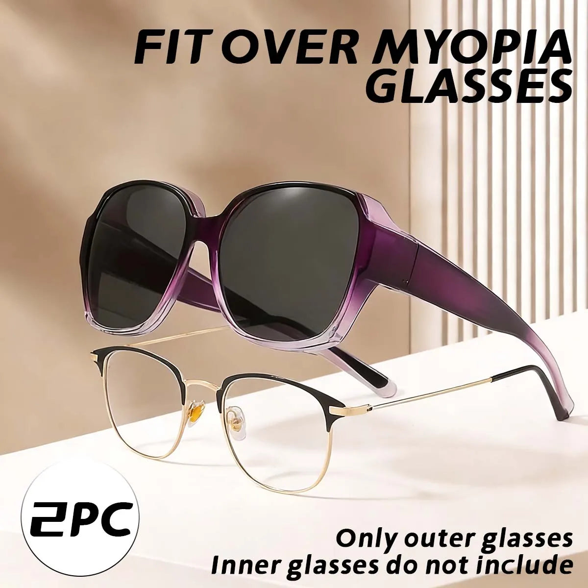 VOPHA Fit Over Sunglasses Oversized UV400 – Men & Women Fit Over Sunglasses Qst