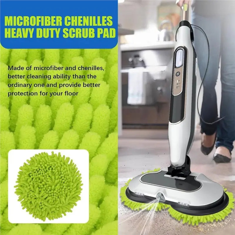 4-Pack Microfiber Chenille Pads for Shark S7000 S7001 S8201 Steam Mop Pad Refills Qst