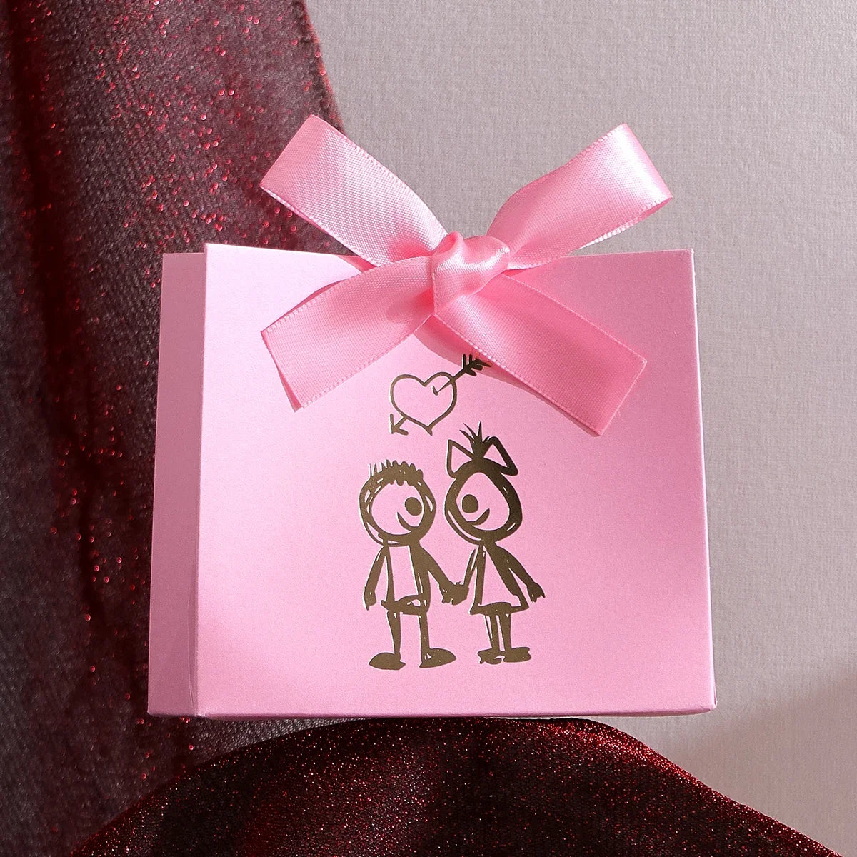 10-Piece Mini Couple Figures Candy & Chocolate Gift Boxes Party Favor Boxes Qme