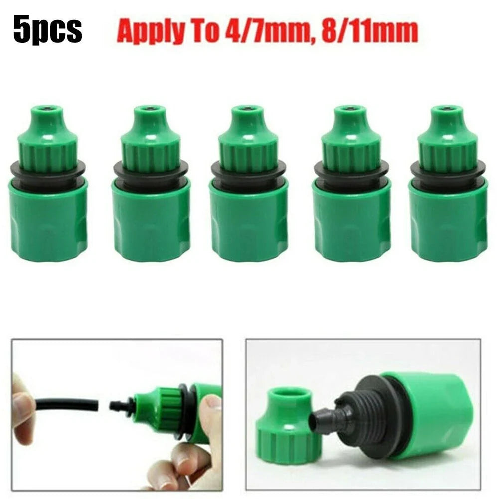 Garden Hose Quick Connector Micro Irrigation Adapter – 5 Pack Hose Quick Connector Qme Default Title