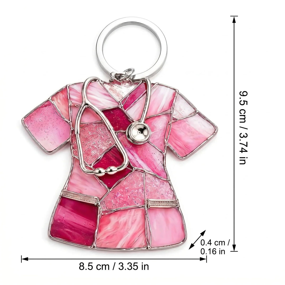 Acrylic Nurse Uniform Keychain Pendant Tag | Cute Gift Acrylic Keychain Charm Qme