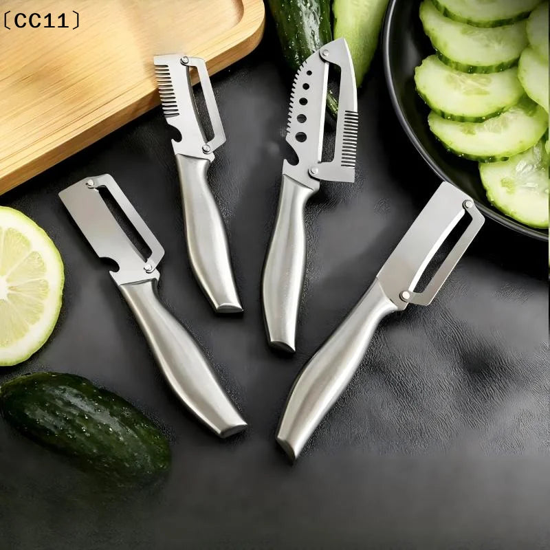 5-in-1 Stainless Steel Vegetable Peeler with Bottle Opener Vegetable Peeler Qme