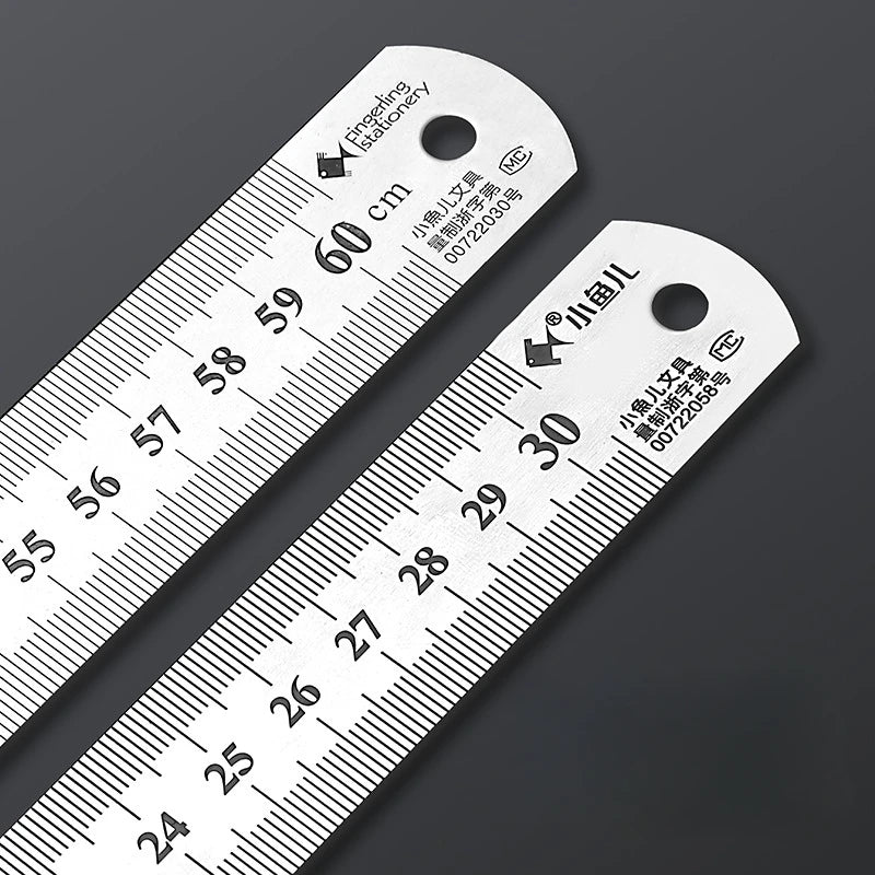 Stainless Steel Precision Straight Ruler – Double Sided Metric 15–40cm Precision Measuring Ruler Qst