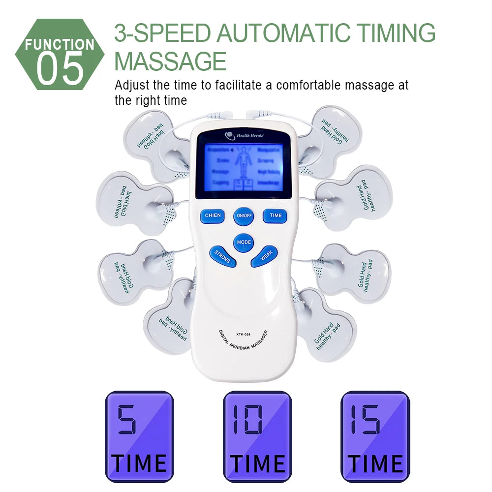 8-Mode EMS TENS Muscle Stimulator Electric Pulse Massager Electric Pulse Massager Qst