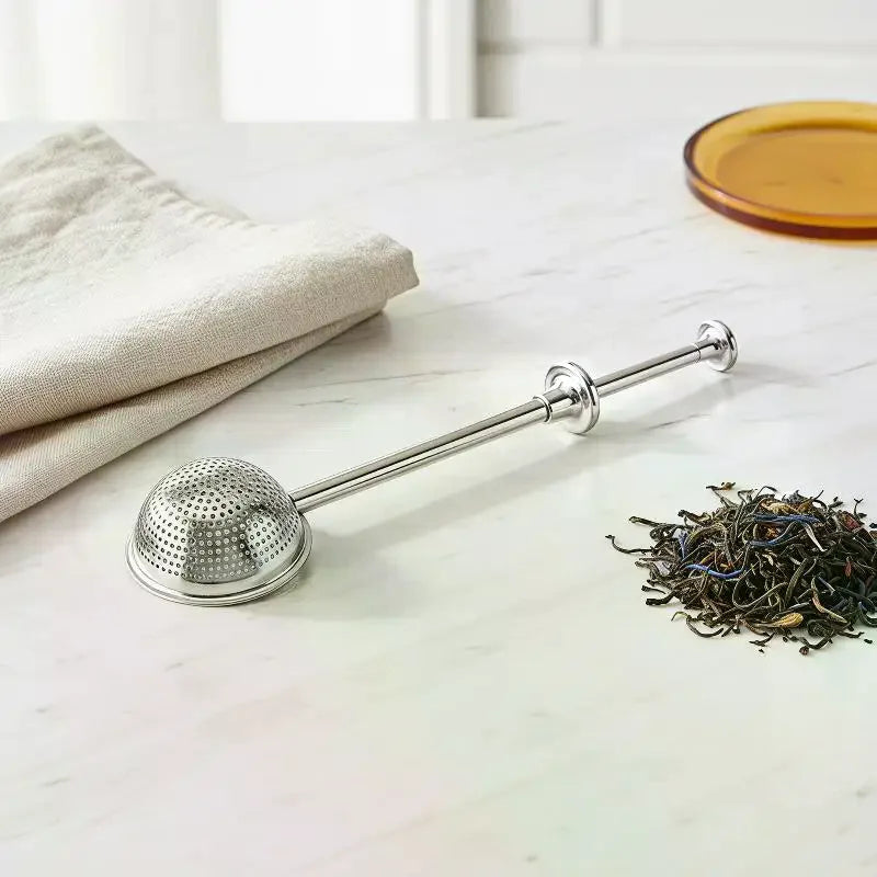 Stainless Steel Long Handle Fine Mesh Tea Infuser Tea Infuser Qme