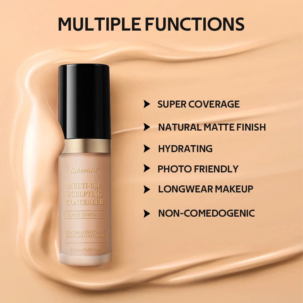Lakerain Liquid Concealer – Full Coverage & Long-Lasting Liquid Concealer Qst