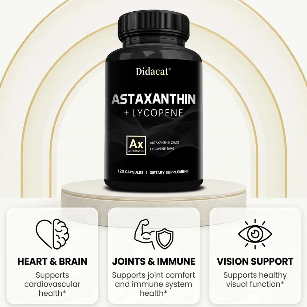 Didacat Astaxanthin Capsules – Antioxidant Supplement Antioxidant Supplement Qst