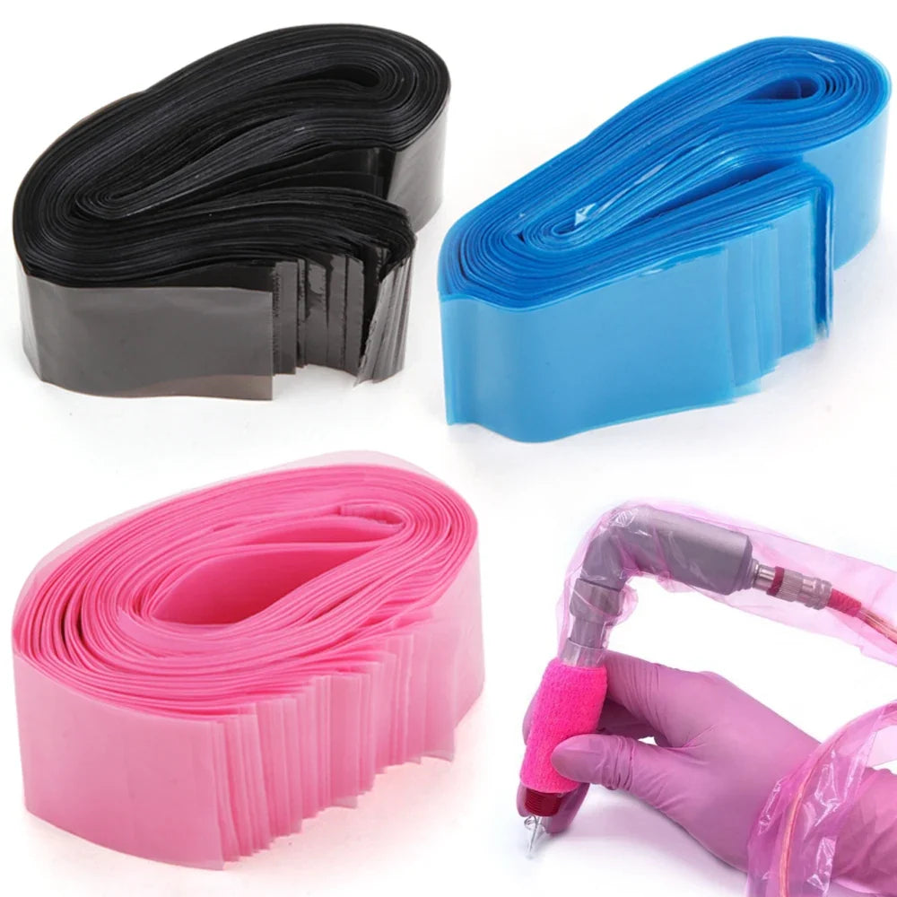 Disposable Tattoo Clip Cord Covers Sleeves 100 Pack Tattoo Machine Accessory Qme