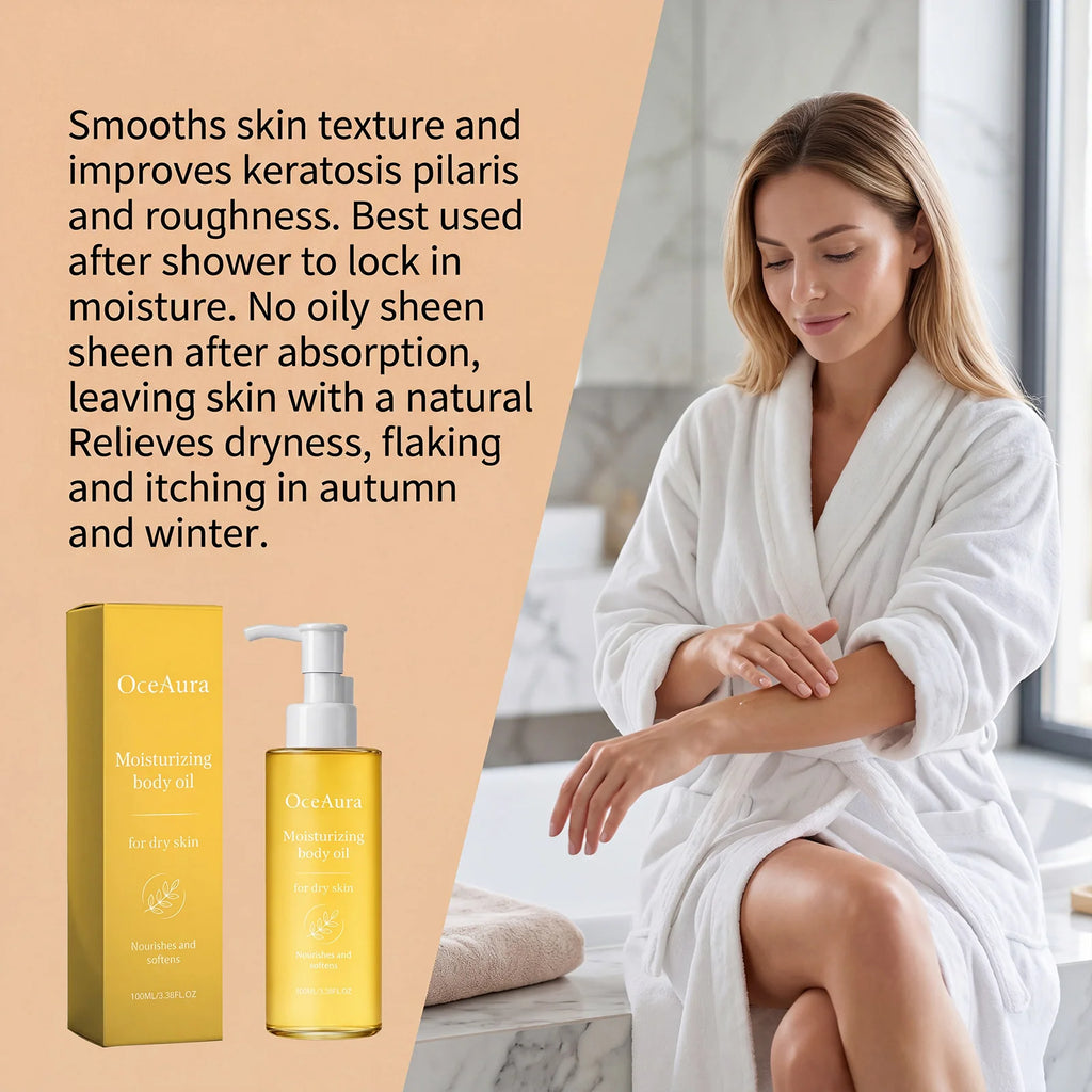 OceAura 100ml Body Essence Oil – Moisturizing & Smoothing Body Essence Oil Qst