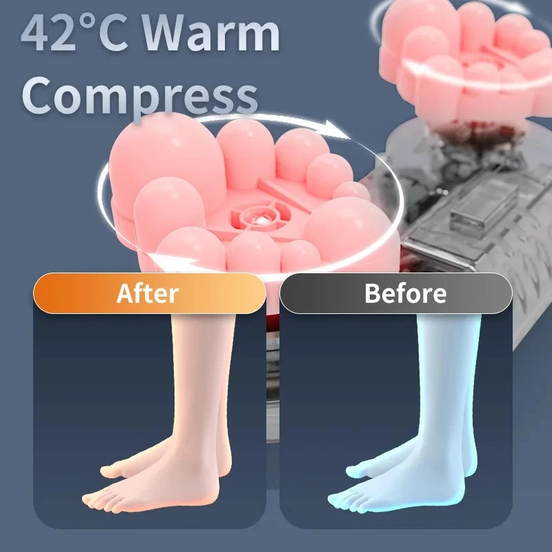 3D Shiatsu Foot & Leg Massager with Heat – 3 Modes Foot Leg Massager Qst