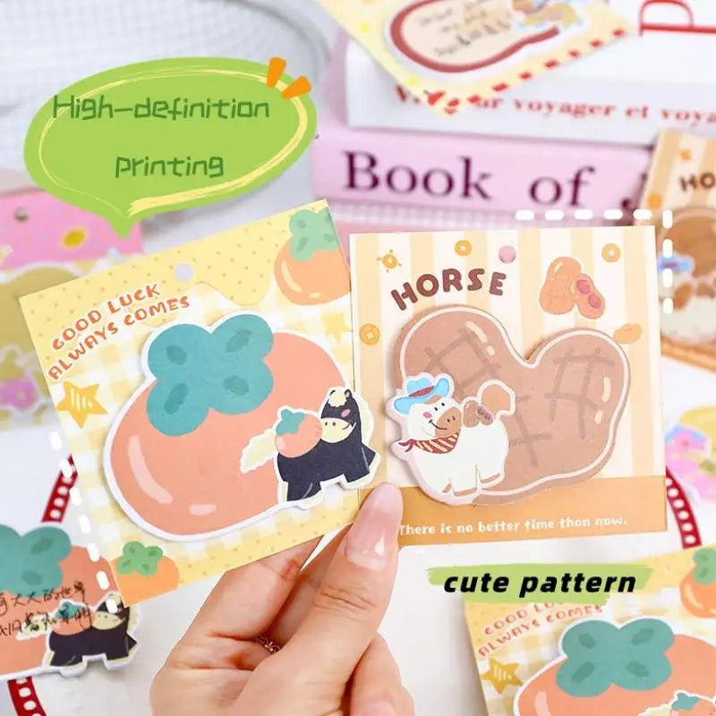 Cute Pony Sticky Notes – Cartoon Memo Pads 5–10 Books Novelty Sticky Notes Qme