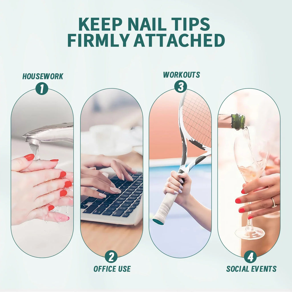Nailpop Soft Gel Press-On Nail Tips – Vitamin E Formula Gel Press-On Nails Qme