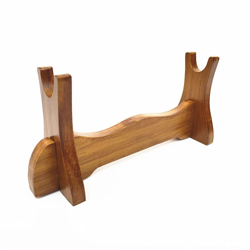 Solid Wood Sword Display Stand – Katana & Cosplay Rack Sword Display Stand Qme
