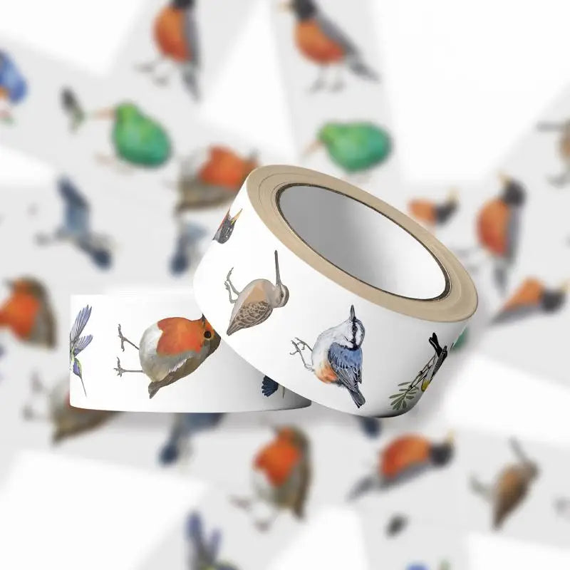 Bird Roll Stickers – Waterproof PVC Decals for Scrapbook & More Decorative Sticker Roll Qme